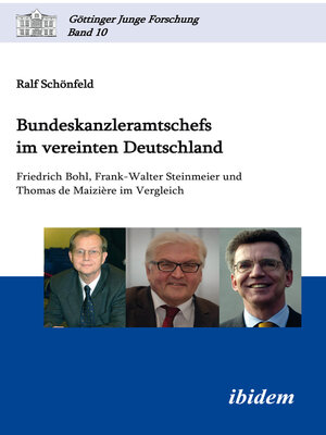 cover image of Bundeskanzleramtschefs im vereinten Deutschland